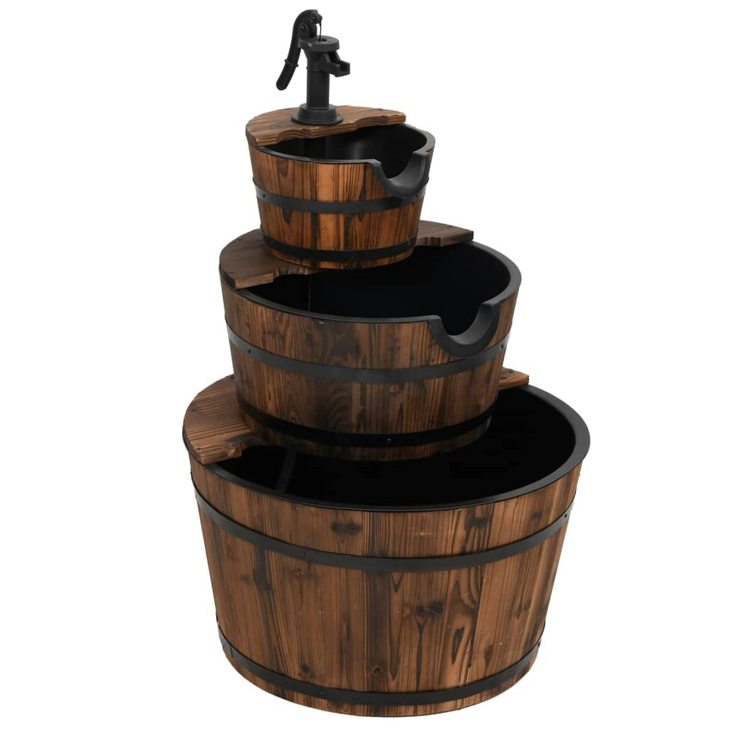 Water Fountain with Pump 60x60x94 cm Solid Wood Fir 364851