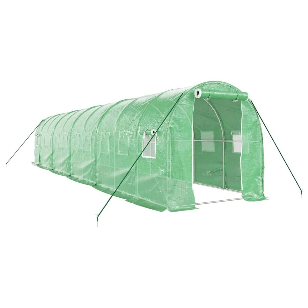 Greenhouse with Steel Frame Green 20 mÂ² 10x2x2 m 3188020