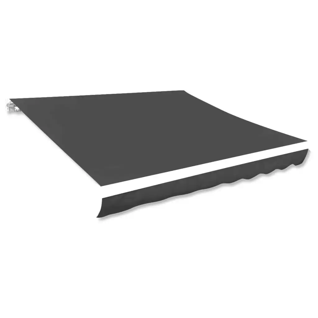 Awning Top Sunshade Canvas Anthracite 400x300 cm 143710