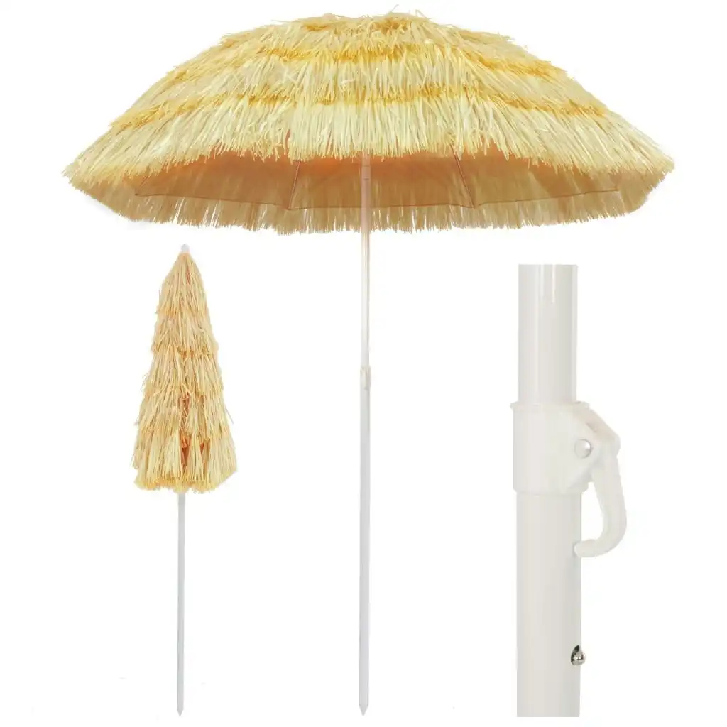 Beach Umbrella Natural 180 cm Hawaii Style 44547