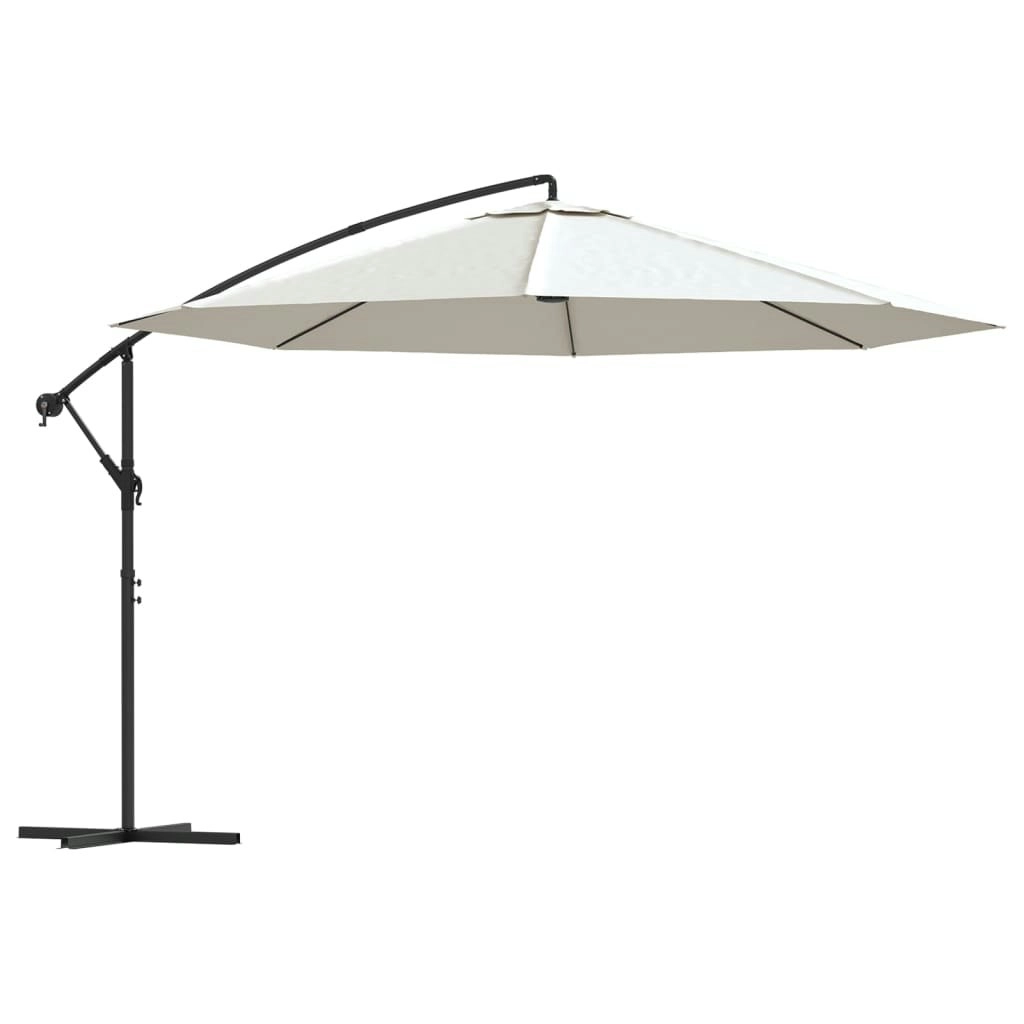 Cantilever Umbrella 3.5 m Sand White 42199