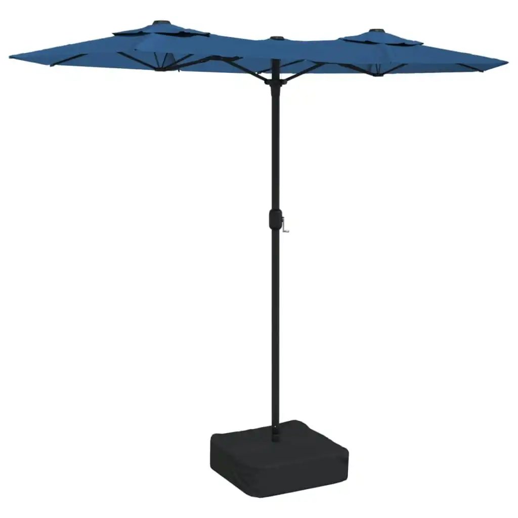 Double-Head Parasol Azure Blue 316x240 cm 362968