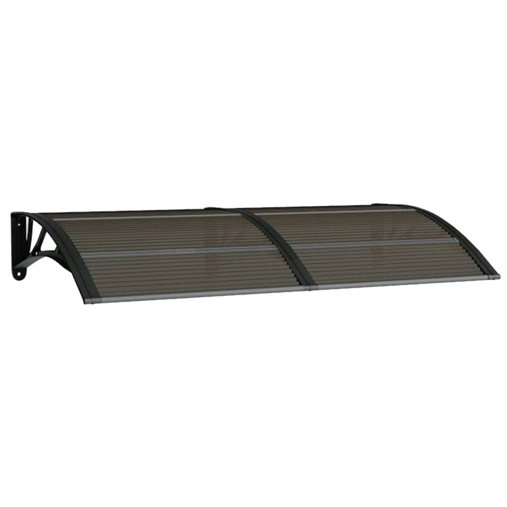 Door Canopy Black 150x75 cm Polycarbonate 153582