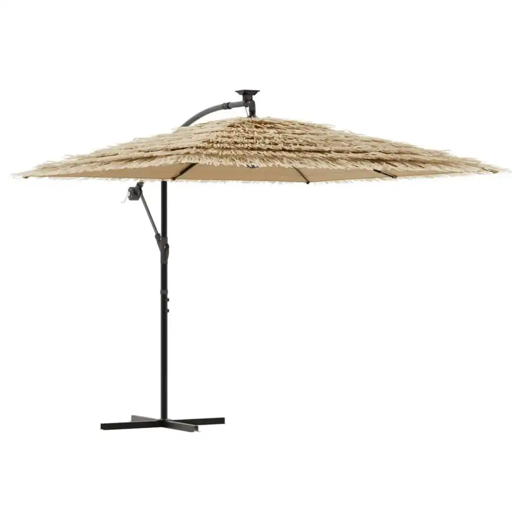 Garden Parasol with Steel Pole Brown 290x290x238 cm 4005082