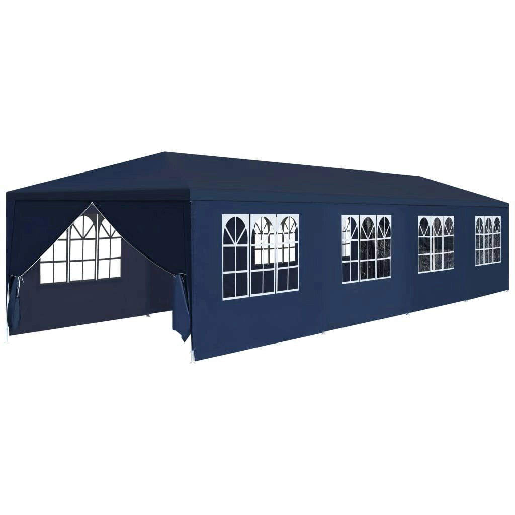 Garden Marquee 3x12 m Blue 91430