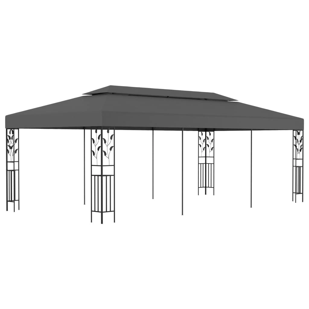 Gazebo 3x6 m Anthracite 47964