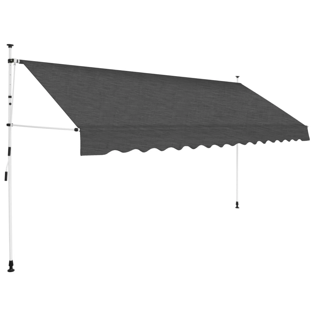 Manual Retractable Awning 350 cm Anthracite 143691