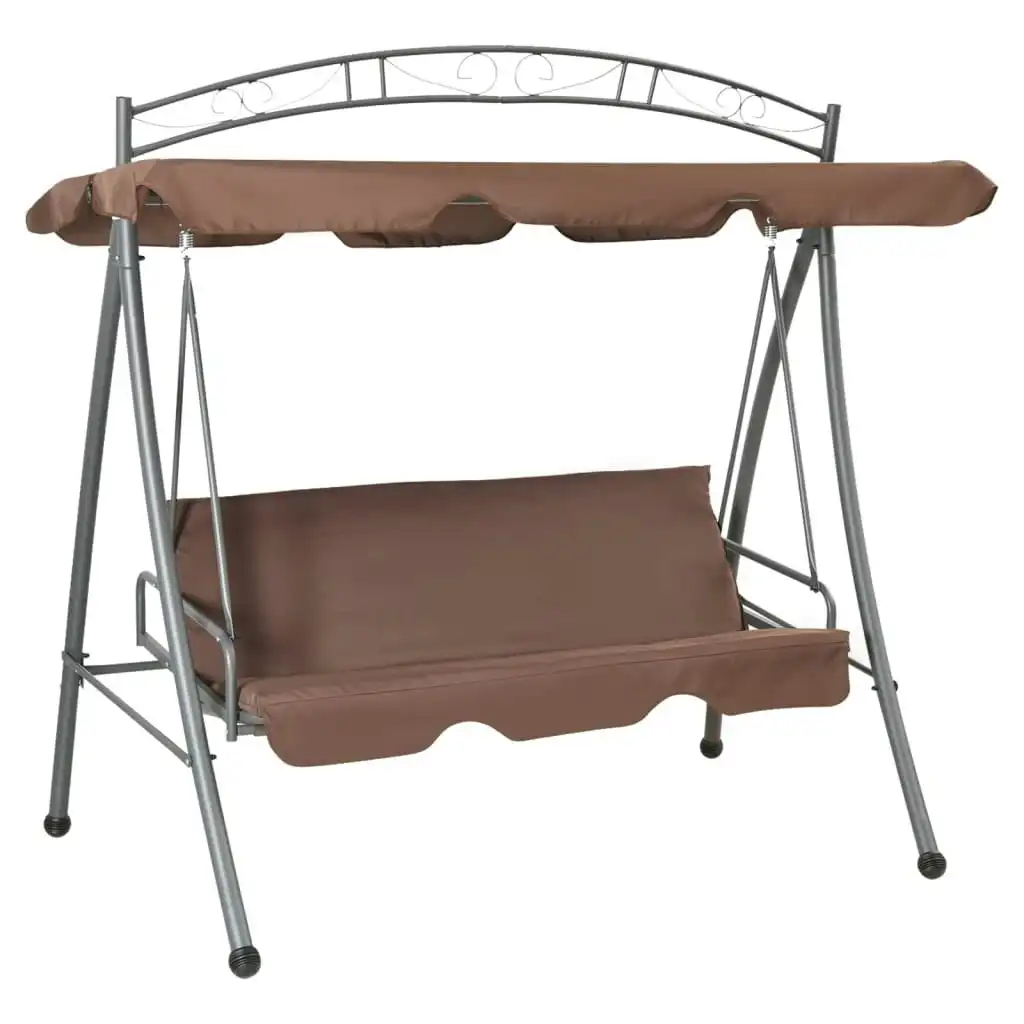 Outdoor Convertible Swing Bench with Canopy Coffee 43242