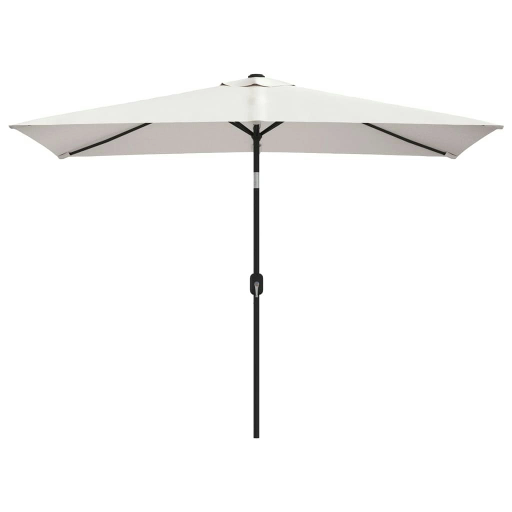 Parasol 200 x 300 cm Sand White Rectangular 40772