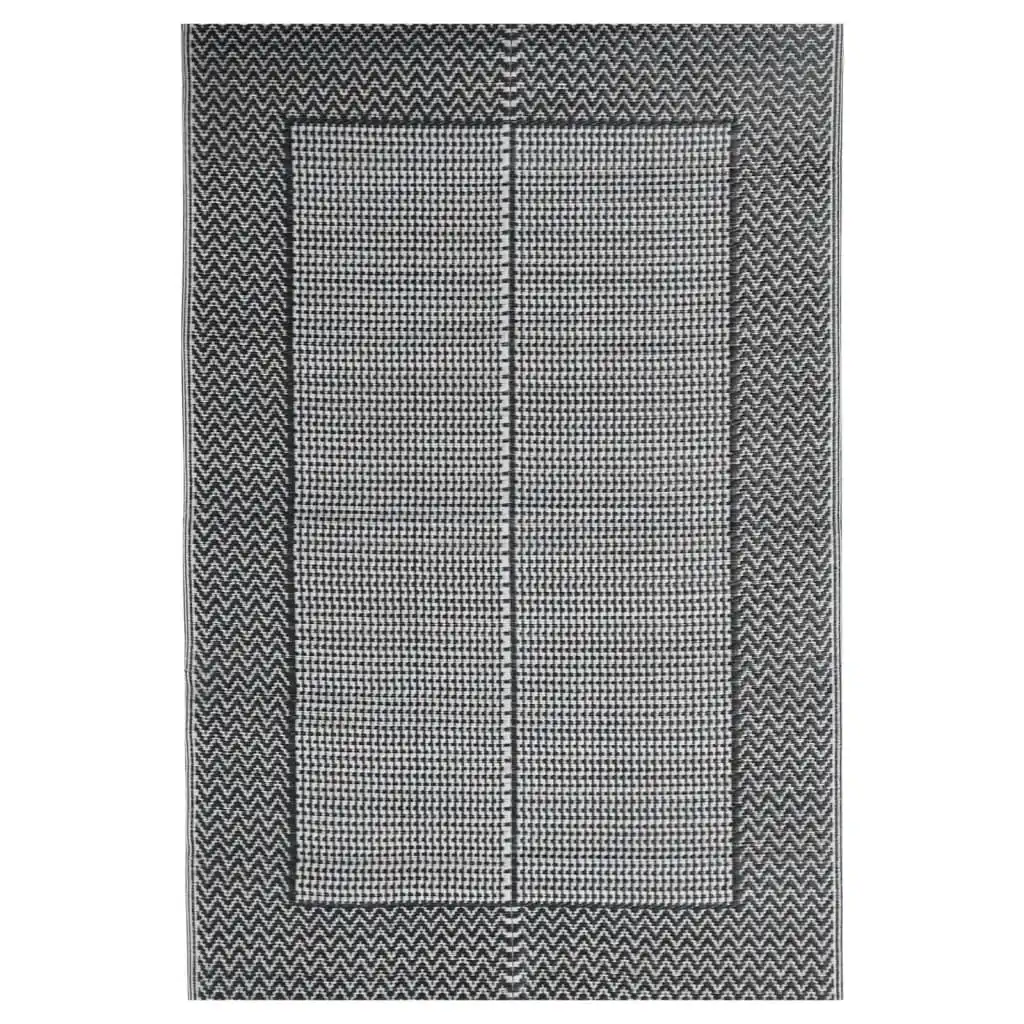 Outdoor Rug Black 140x200 cm PP 317004