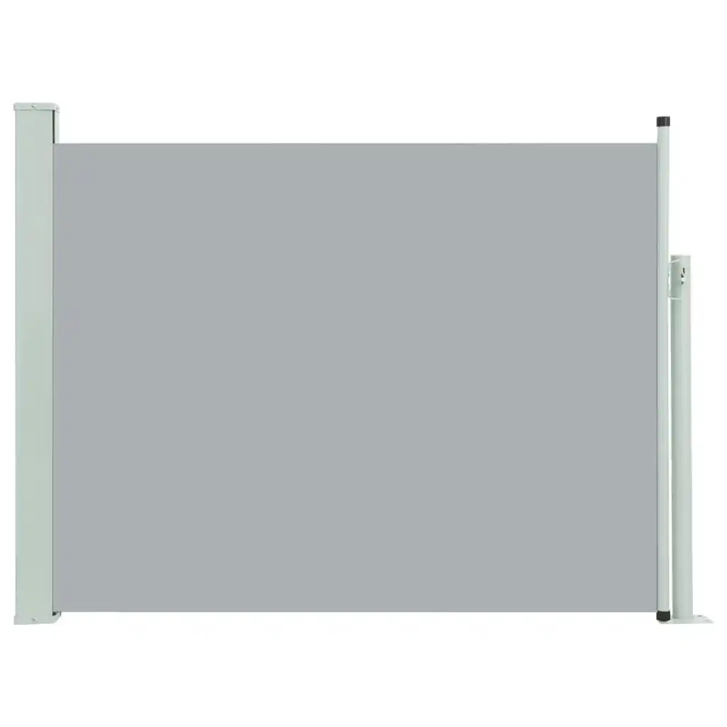 Patio Retractable Side Awning 140x500 cm Grey 48398