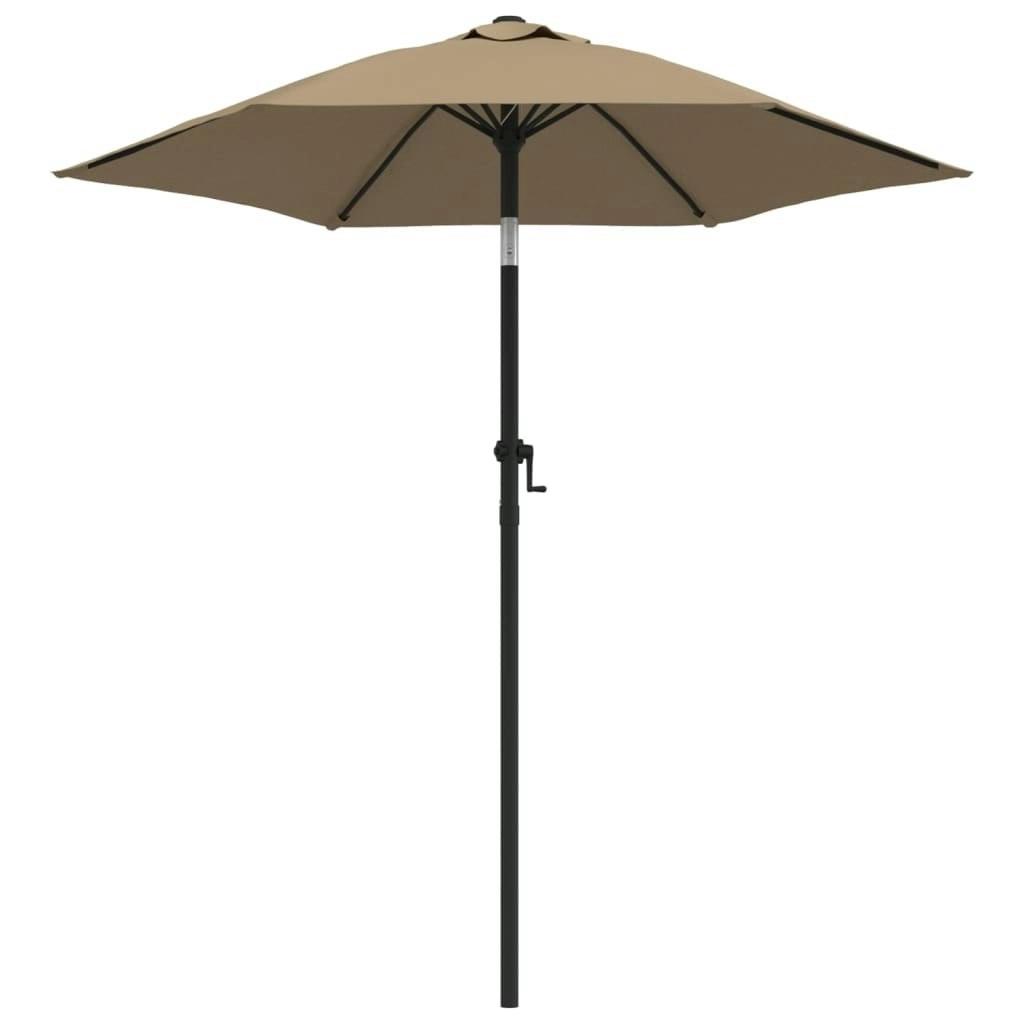 Parasol Taupe 200x224 cm Aluminium 47207