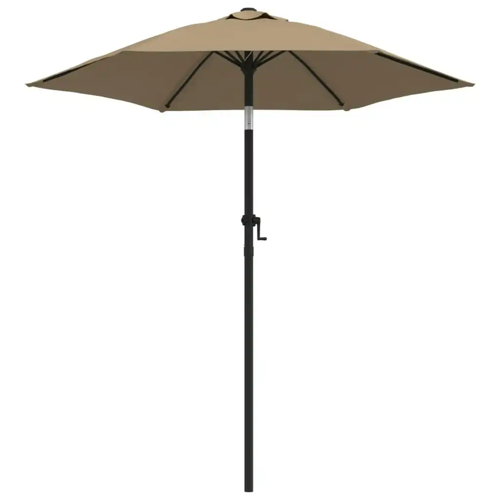 Parasol Taupe 200x224 cm Aluminium 47207