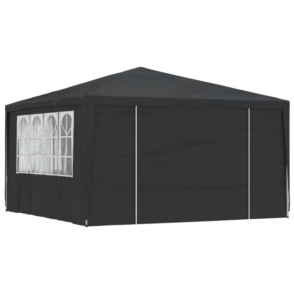 Professional Party Tent with Side Walls 4x4 m Anthracite 90 g/m?? 48535