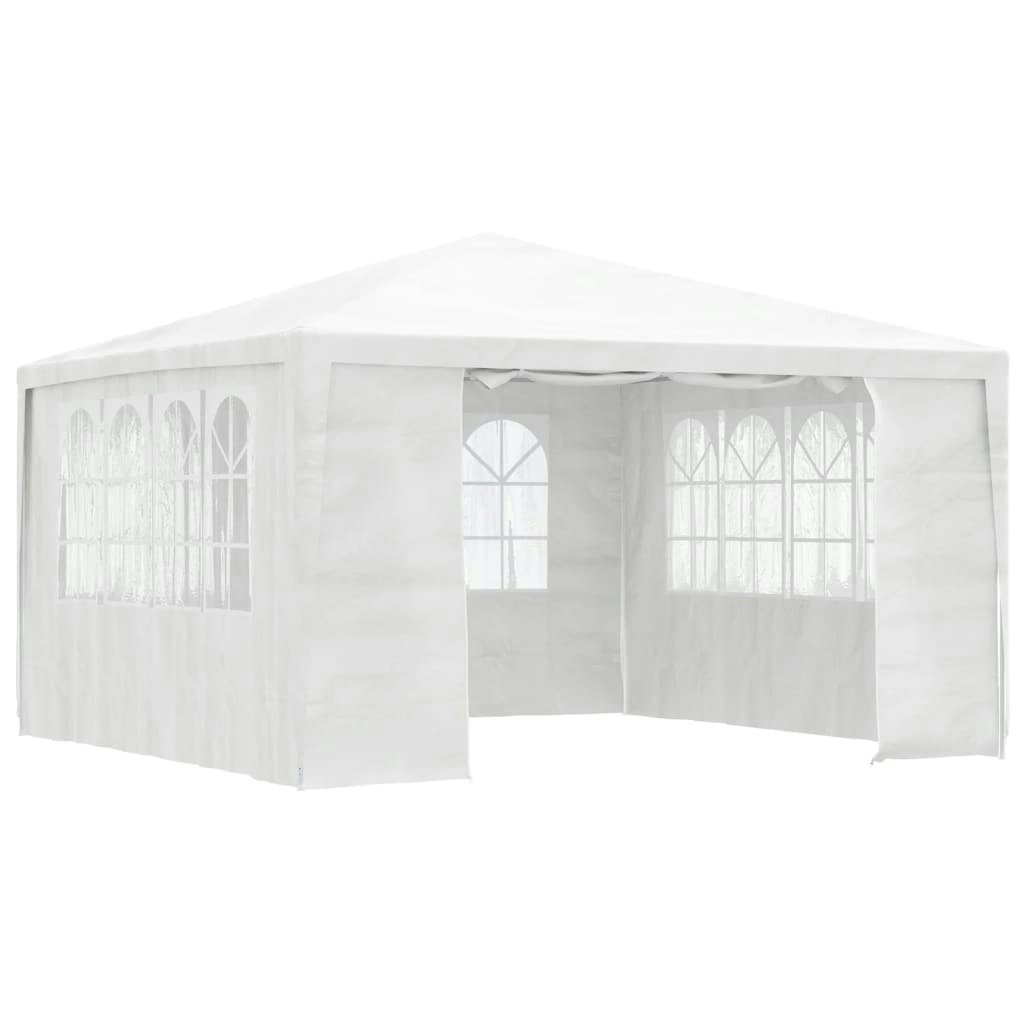 Professional Party Tent with Side Walls 4x4 m White 90 g/m?? 48525