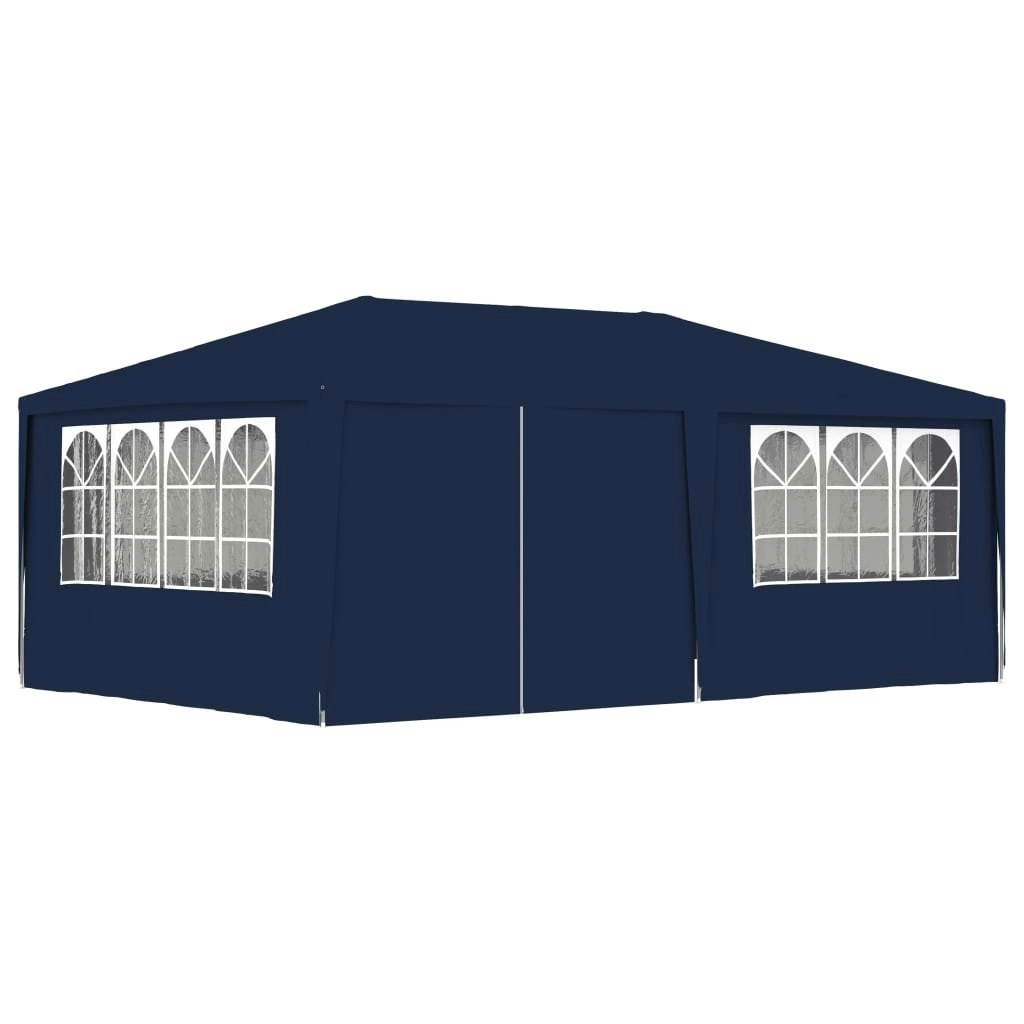 Professional Party Tent with Side Walls 4x6 m Blue 90 g/m?? 48528