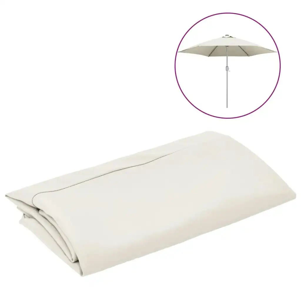 Replacement Fabric for Outdoor Parasol Sand White 300 cm 313795