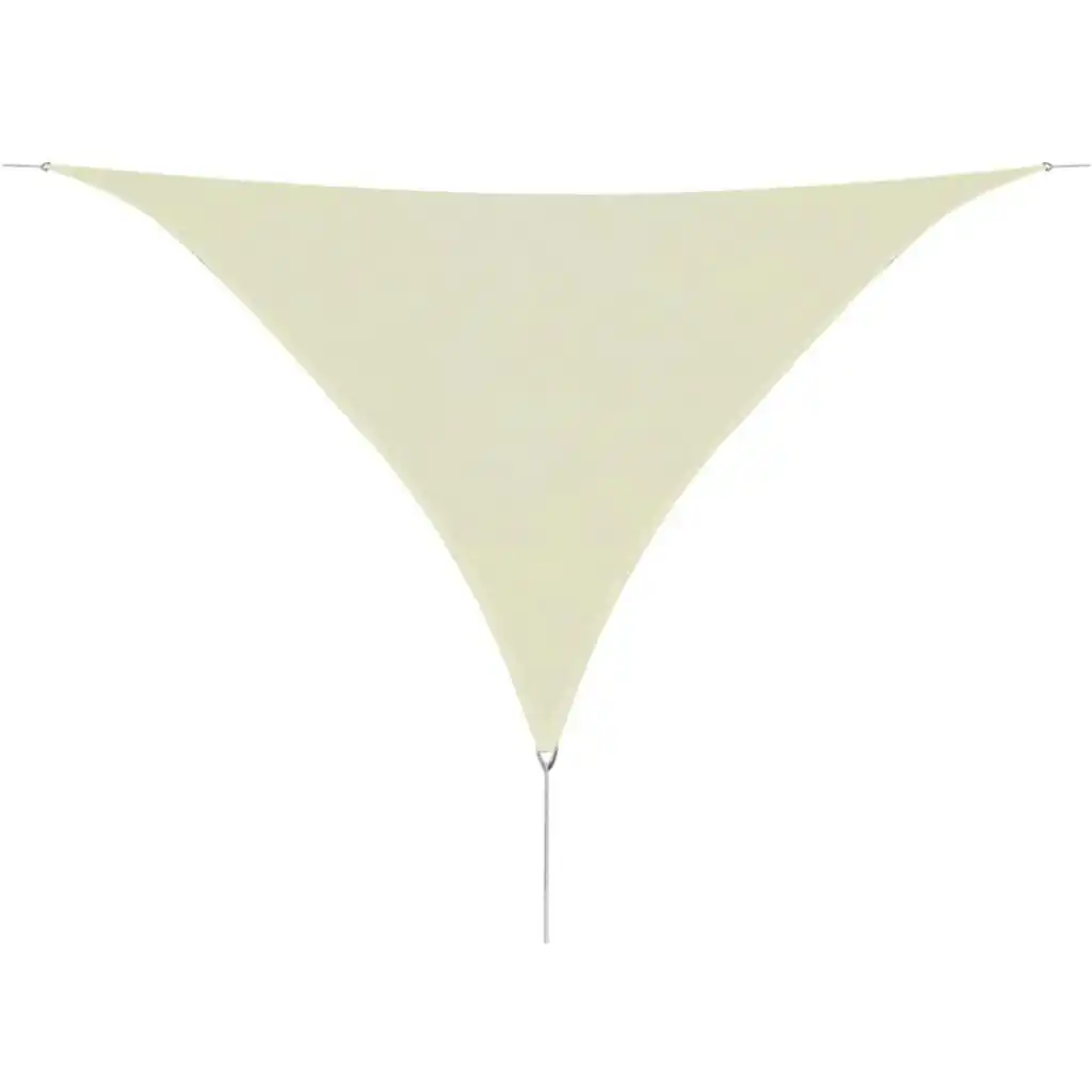 Sunshade Sail HDPE Triangular 3.6x3.6x3.6 m Cream 42290