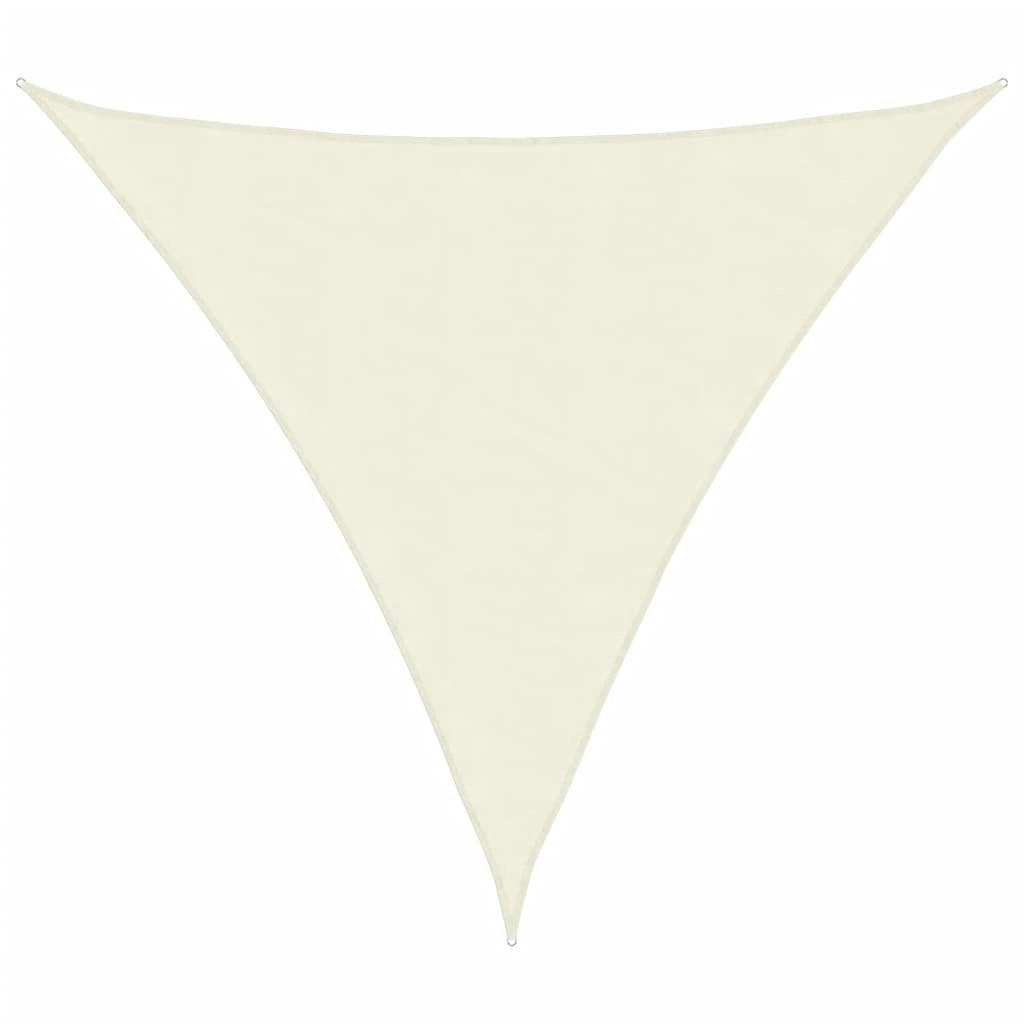 Sunshade Sail Oxford Fabric Triangular 5x5x5 m Cream 42301