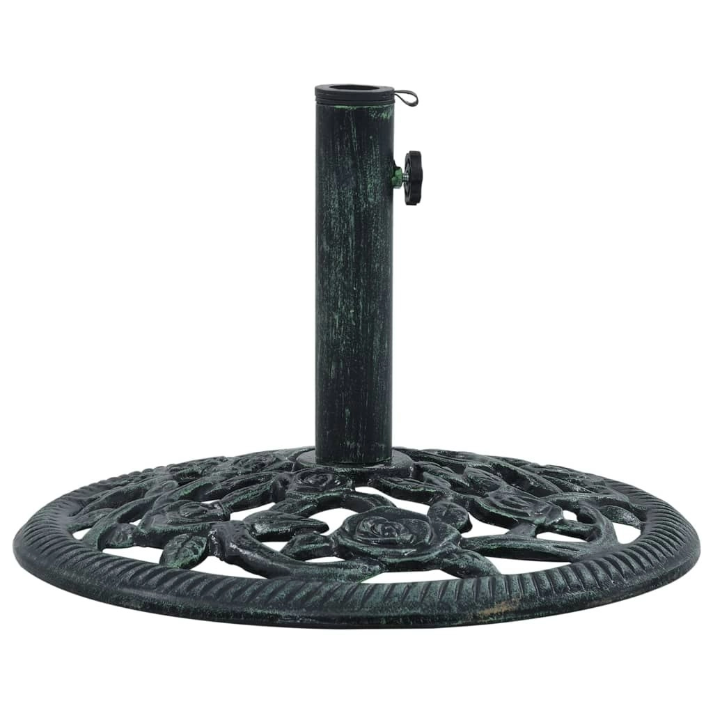 Umbrella Base Green 9 kg 40 cm Cast Iron 47863