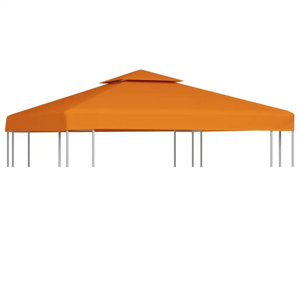 Water-proof Gazebo Cover Canopy 310 g/mÂ² Orange 3 x 3 m 40877