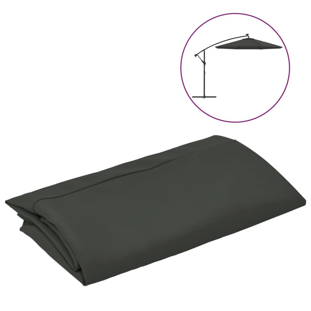 Replacement Fabric for Cantilever Umbrella Anthracite 350 cm 313814