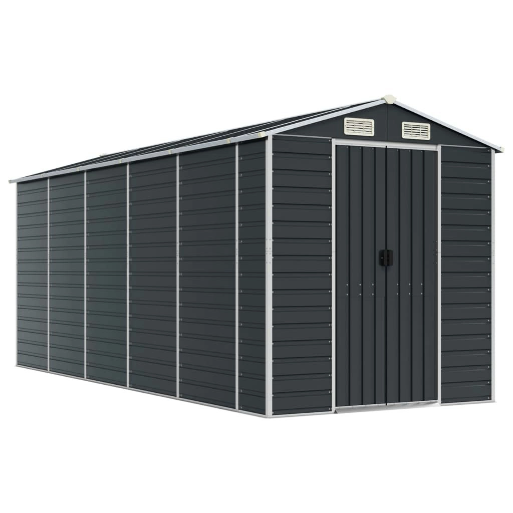 Garden Shed Anthracite 191x470x198 cm Galvanised Steel 3188257