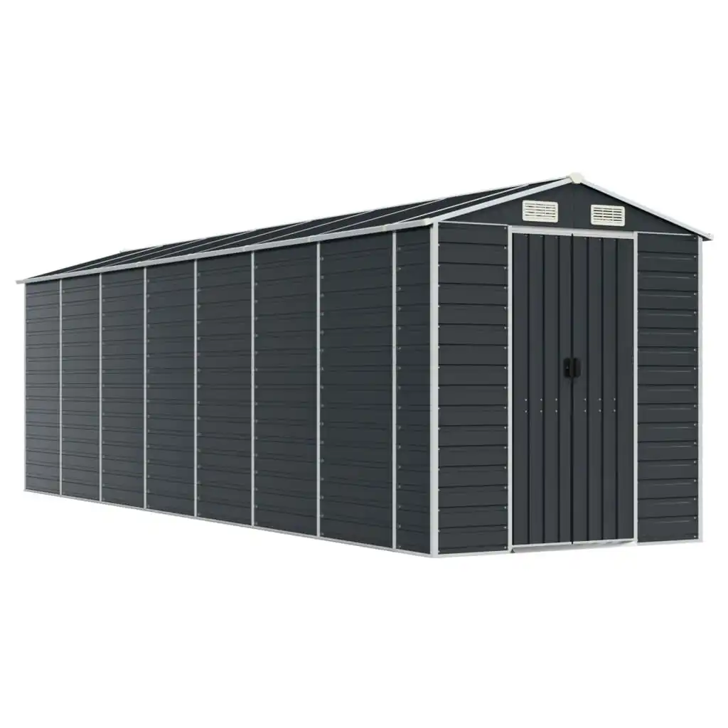 Garden Shed Anthracite 191x640x198 cm Galvanised Steel 3188259