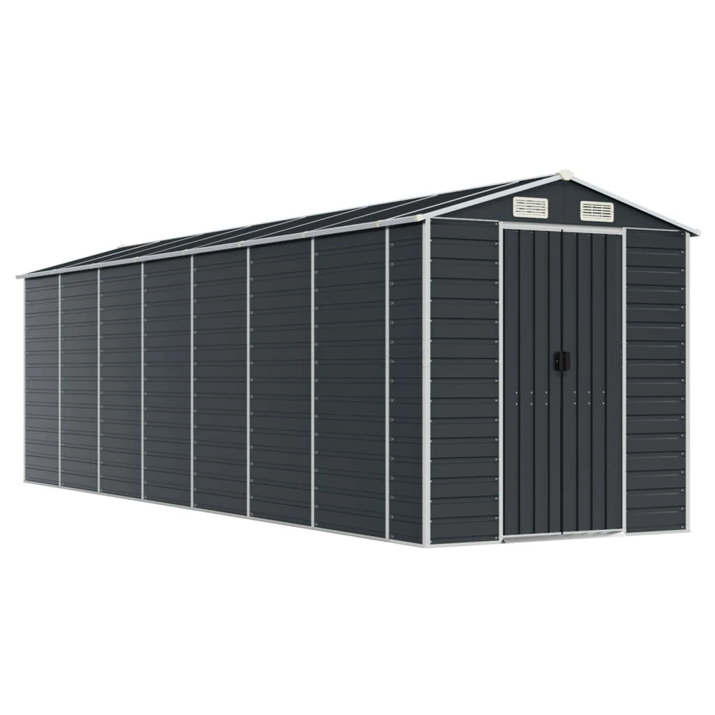 Garden Shed Anthracite 191x640x198 cm Galvanised Steel 3188259