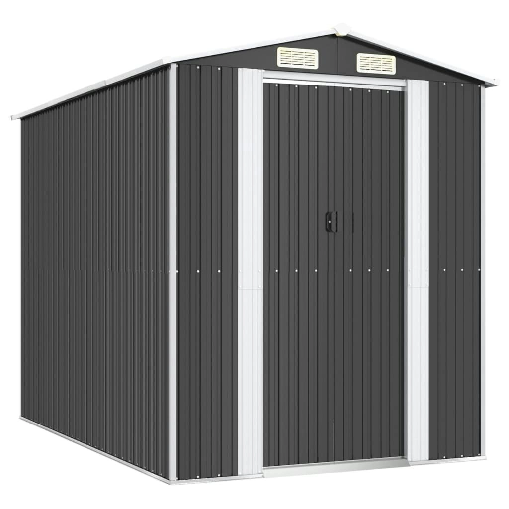 Garden Shed Anthracite 192x274x223 cm Galvanised Steel 3147450