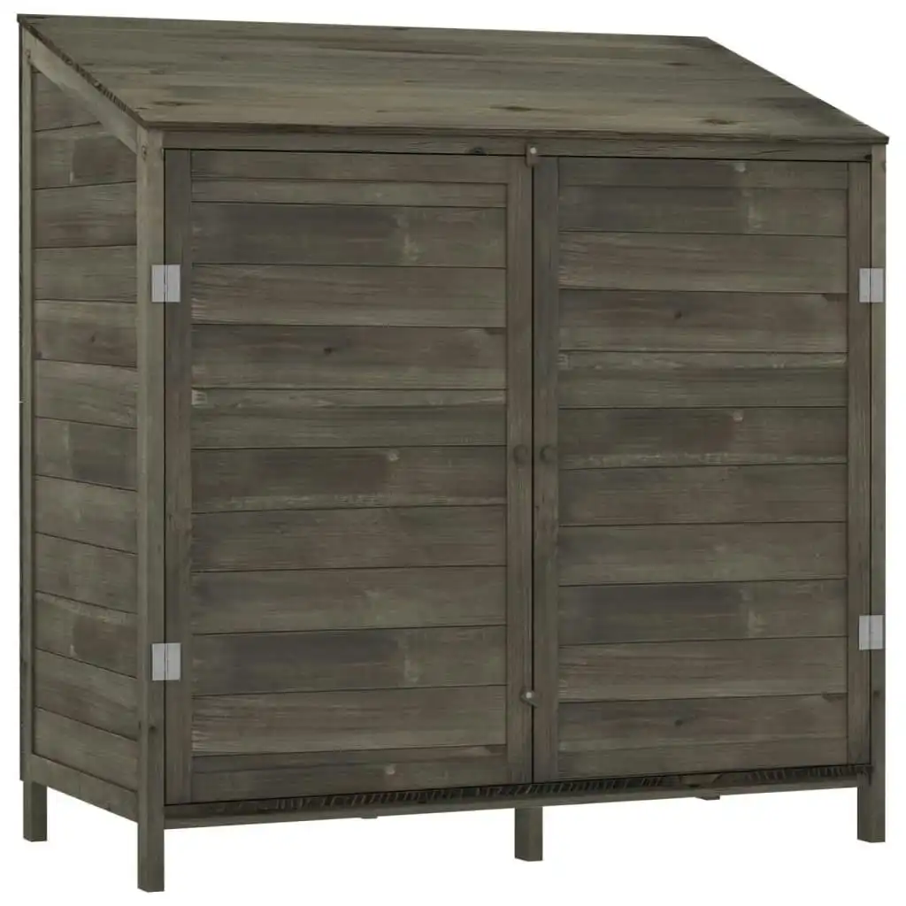 Garden Shed Anthracite 102x52x112 cm Solid Wood Fir 152184