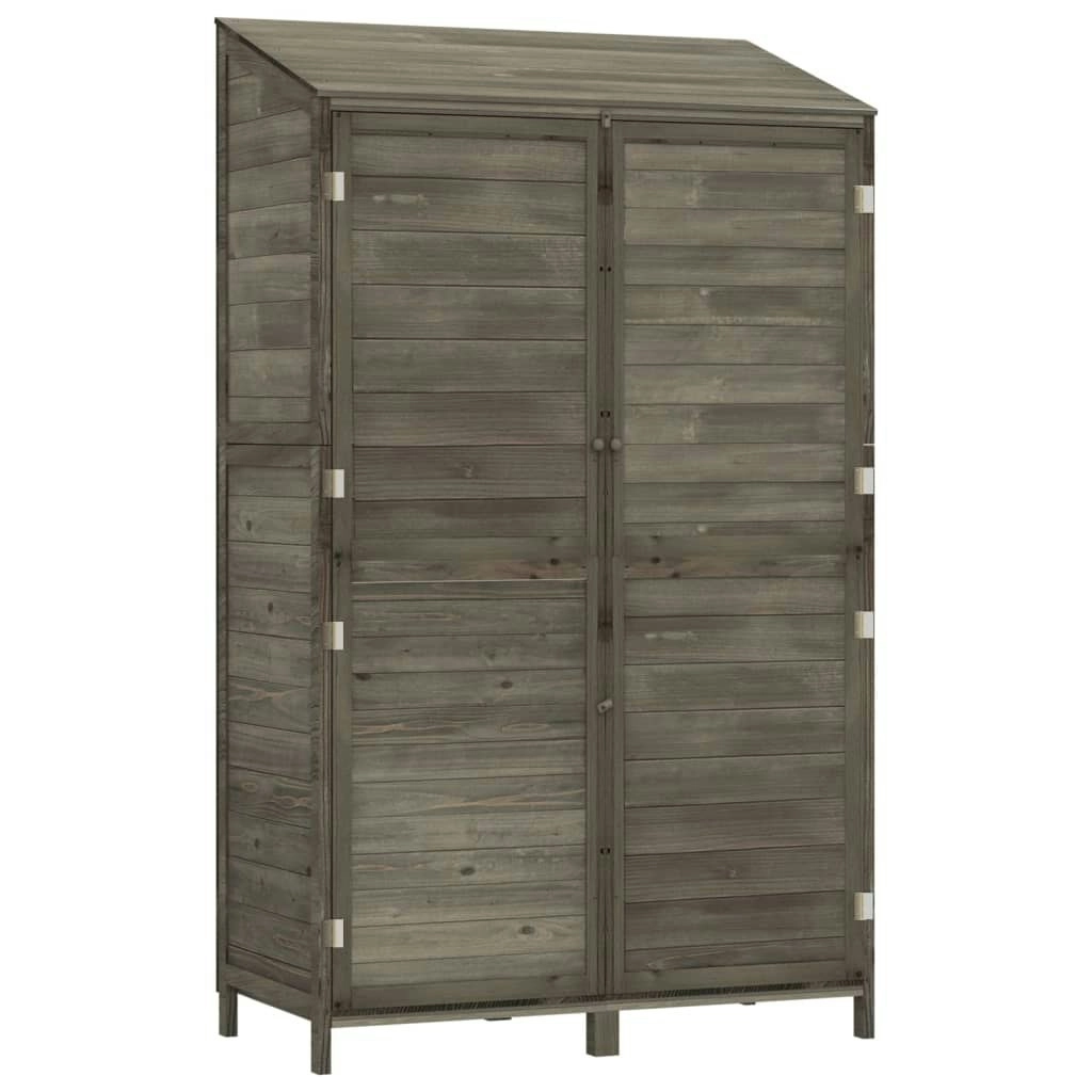 Garden Shed Anthracite 102x52x174.5 cm Solid Wood Fir 152192