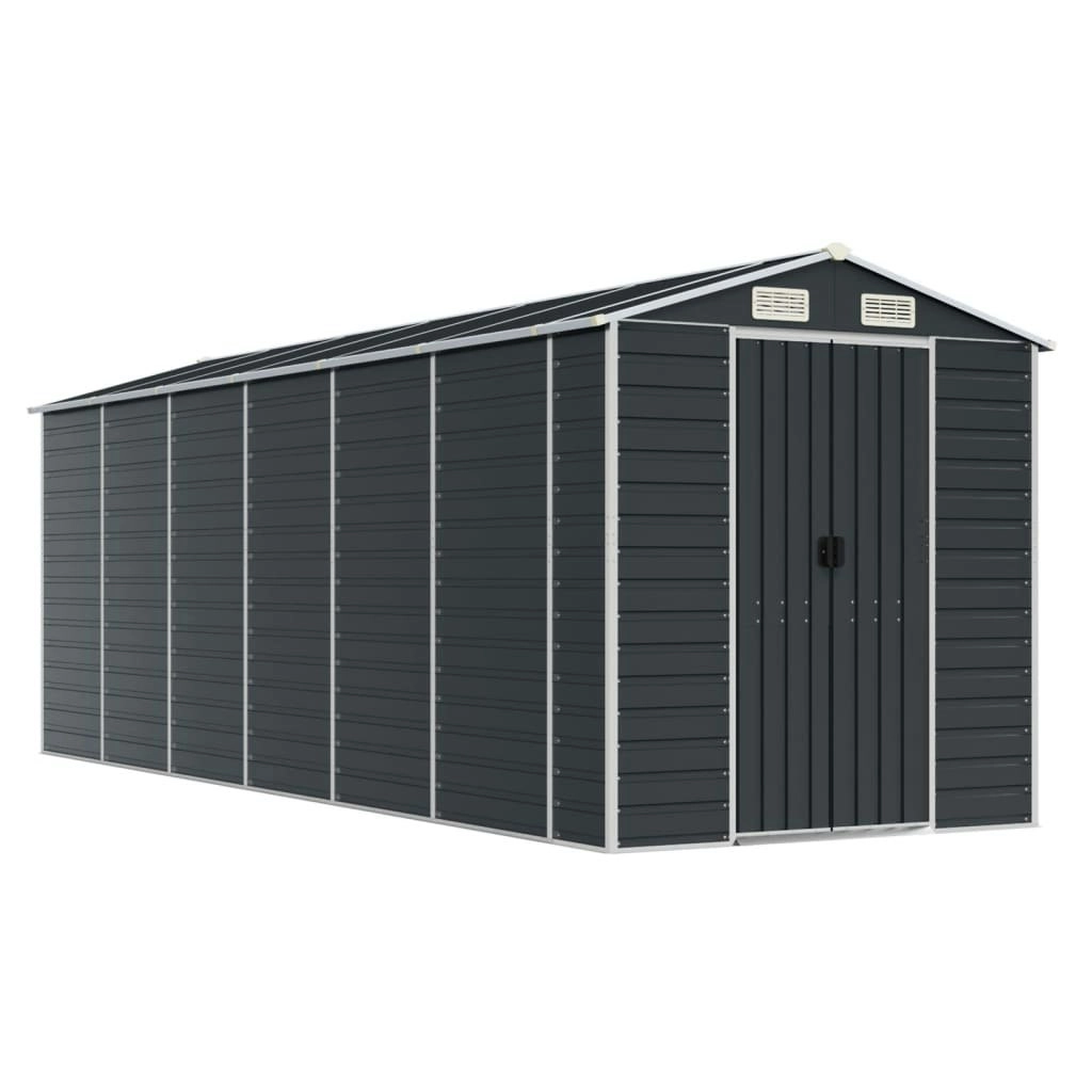 Garden Shed Anthracite 191x555x198 cm Galvanised Steel 3188258