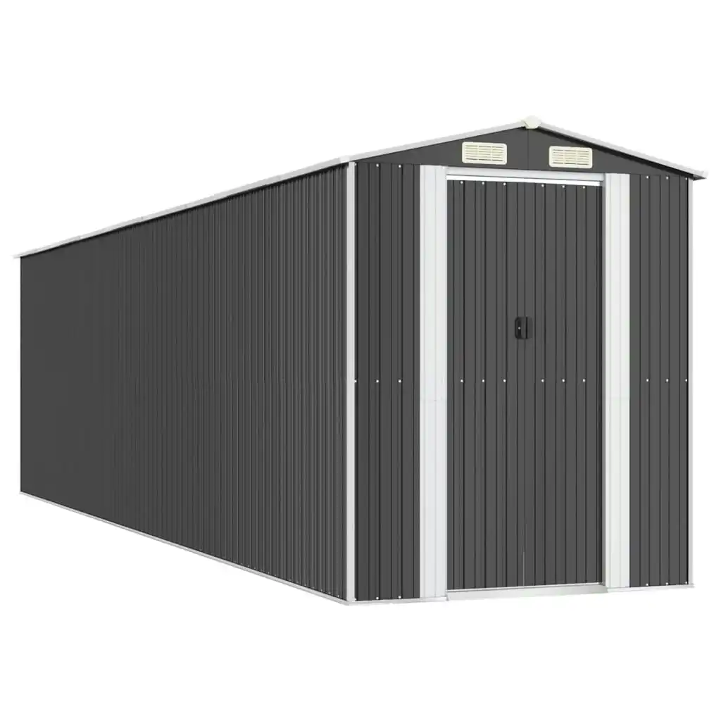 Garden Shed Anthracite 192x772x223 cm Galvanised Steel 3147456