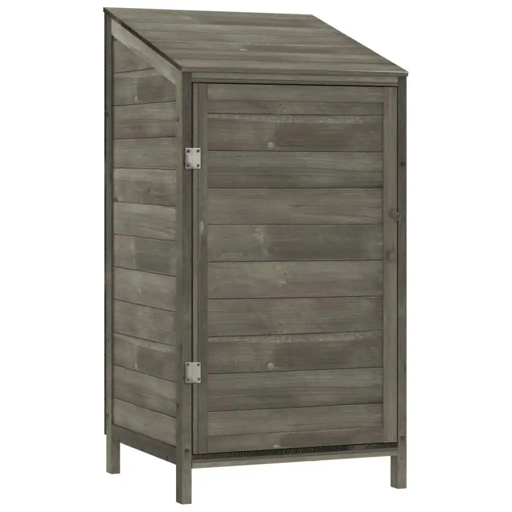 Garden Shed Anthracite 55x52x112 cm Solid Wood Fir 152180