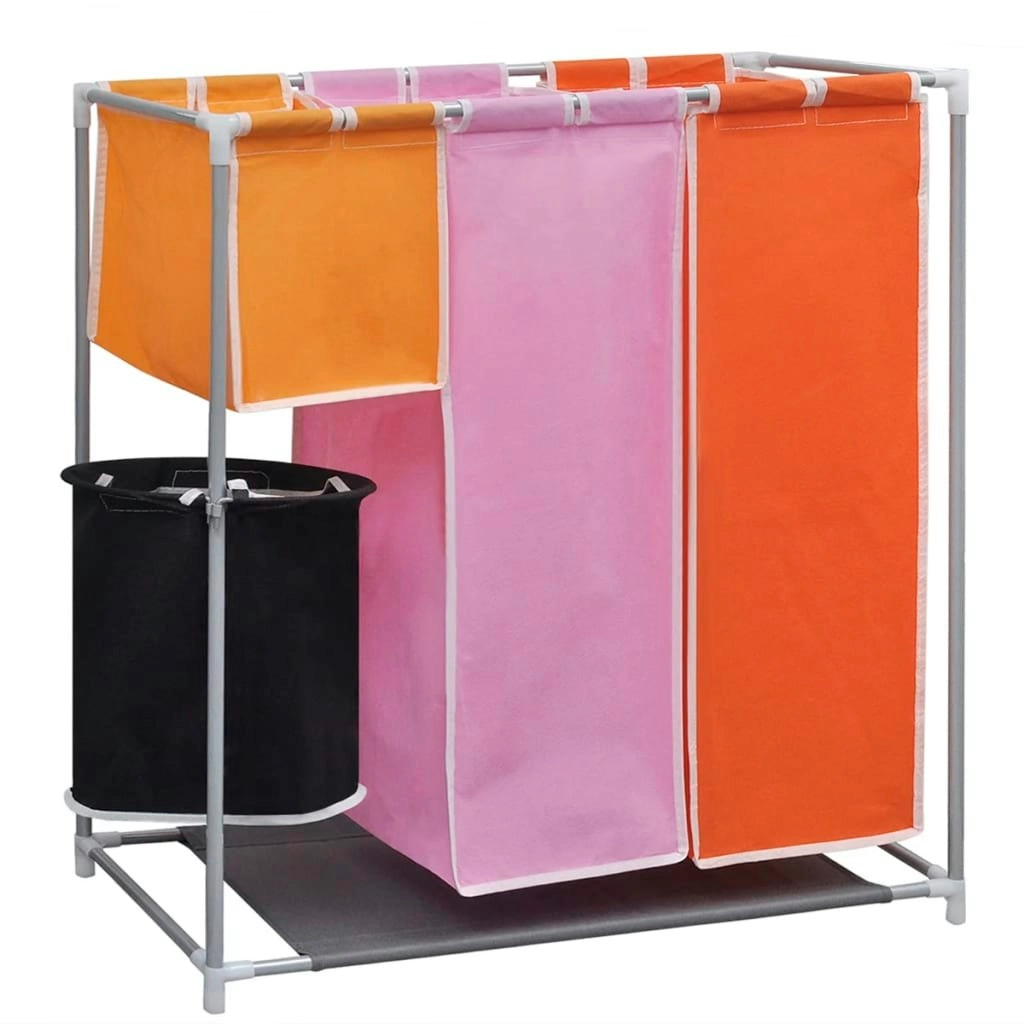 3-Section Laundry Sorter Hamper with a Washing Bin 242058