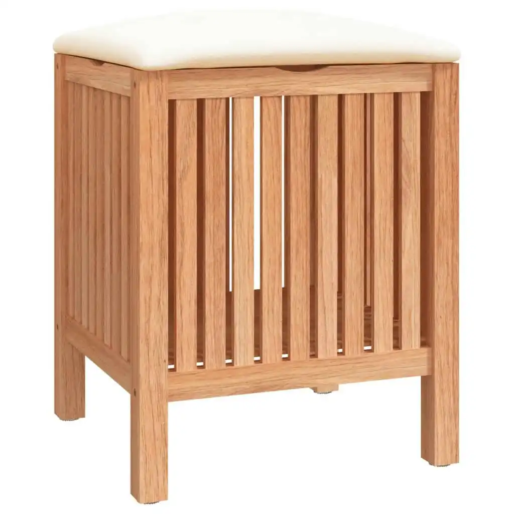 Bathroom Stool 40.5x40x52 cm Solid Wood Walnut 350351