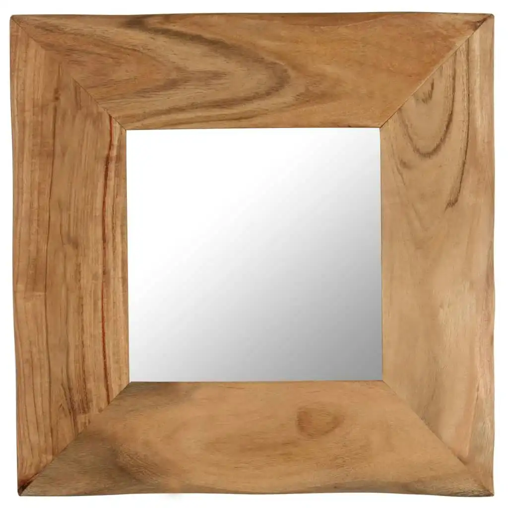 Cosmetic Mirror 50x50 cm Solid Acacia Wood 246267