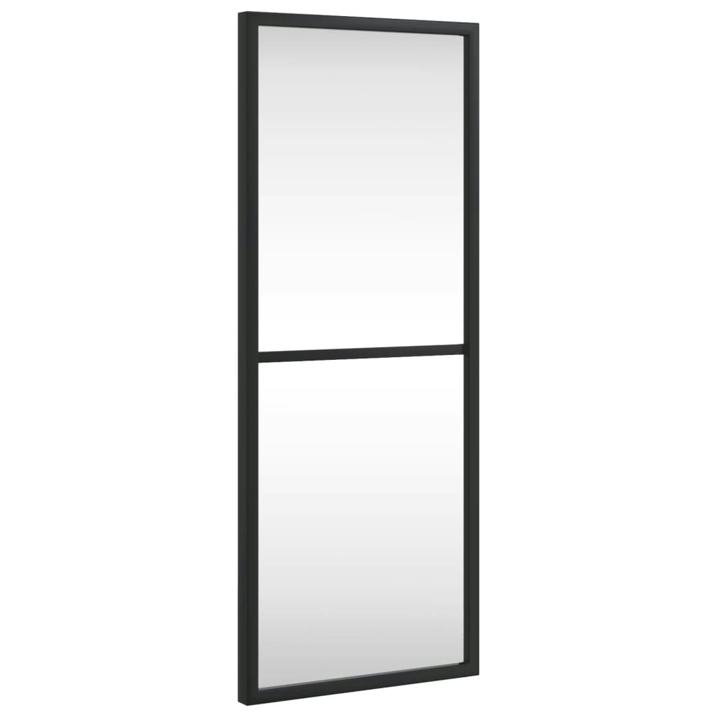 Wall Mirror Black 20x50 cm Rectangle Iron 358645