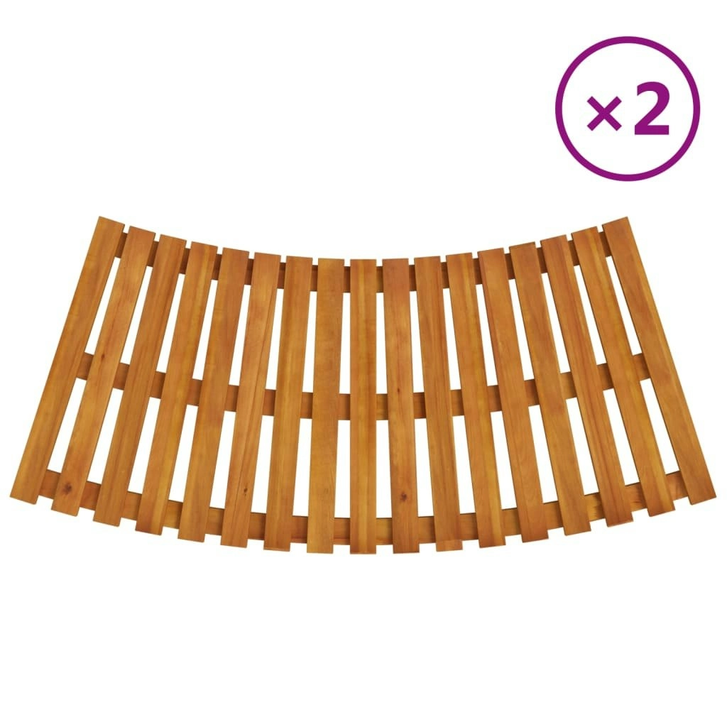 Spa Steps 2 pcs Solid Wood Acacia 362261