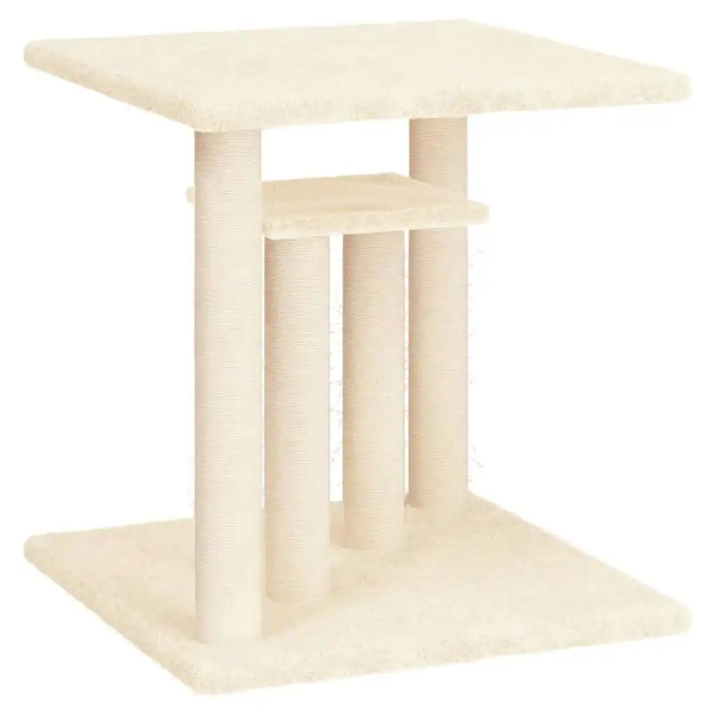 Cat Scratching Posts with Platforms Cream 50 cm 172043