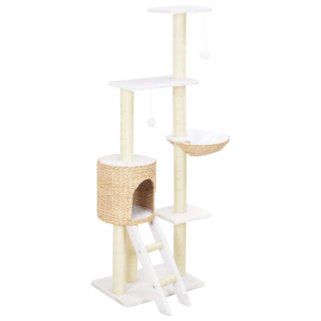 Cat Tree with Sisal Scratching Post Seagrass 170737