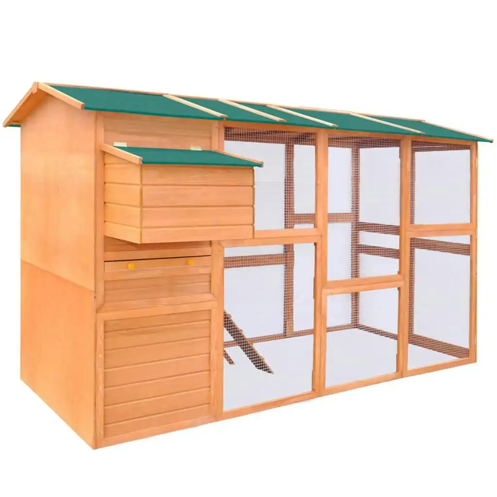 Chicken Coop Wood 295x163x170 cm 170411