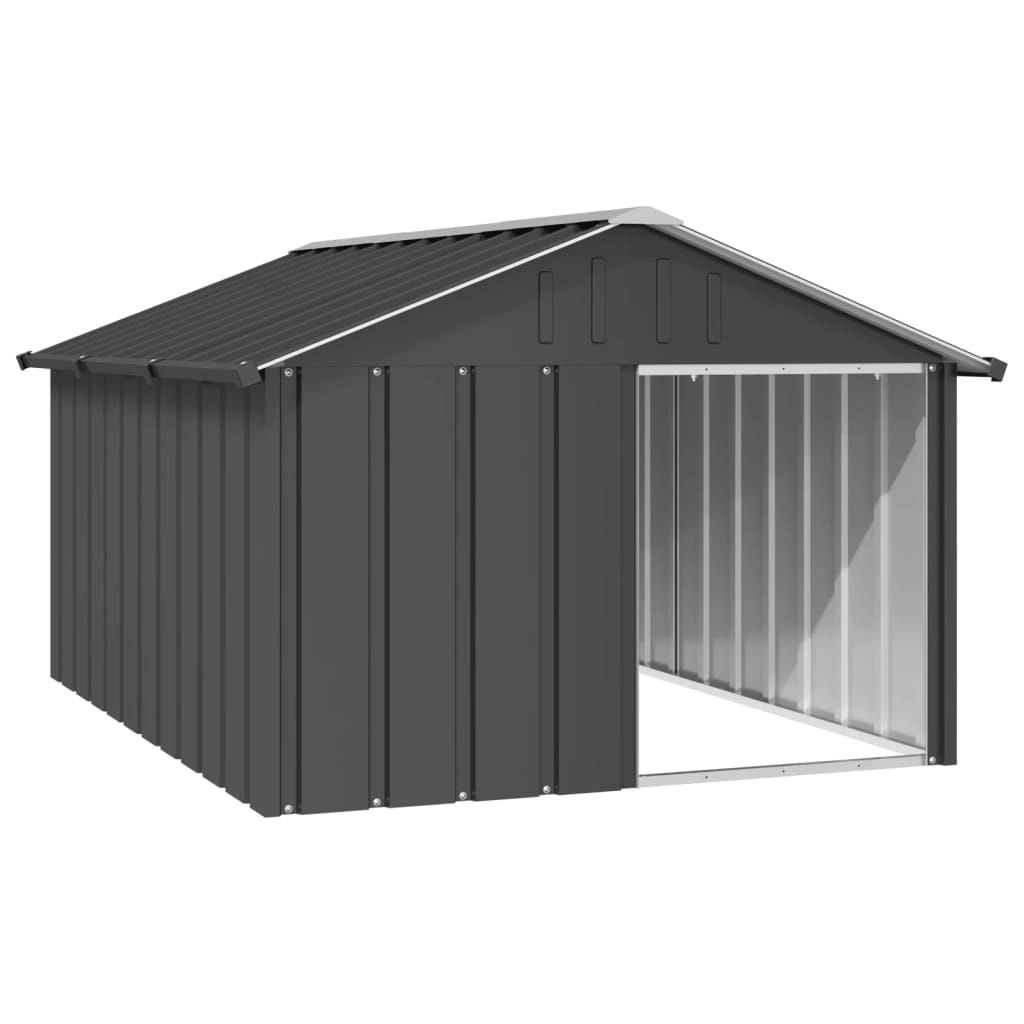 Dog House Anthracite 116.5x153x81.5 cm Galvanised Steel 171541