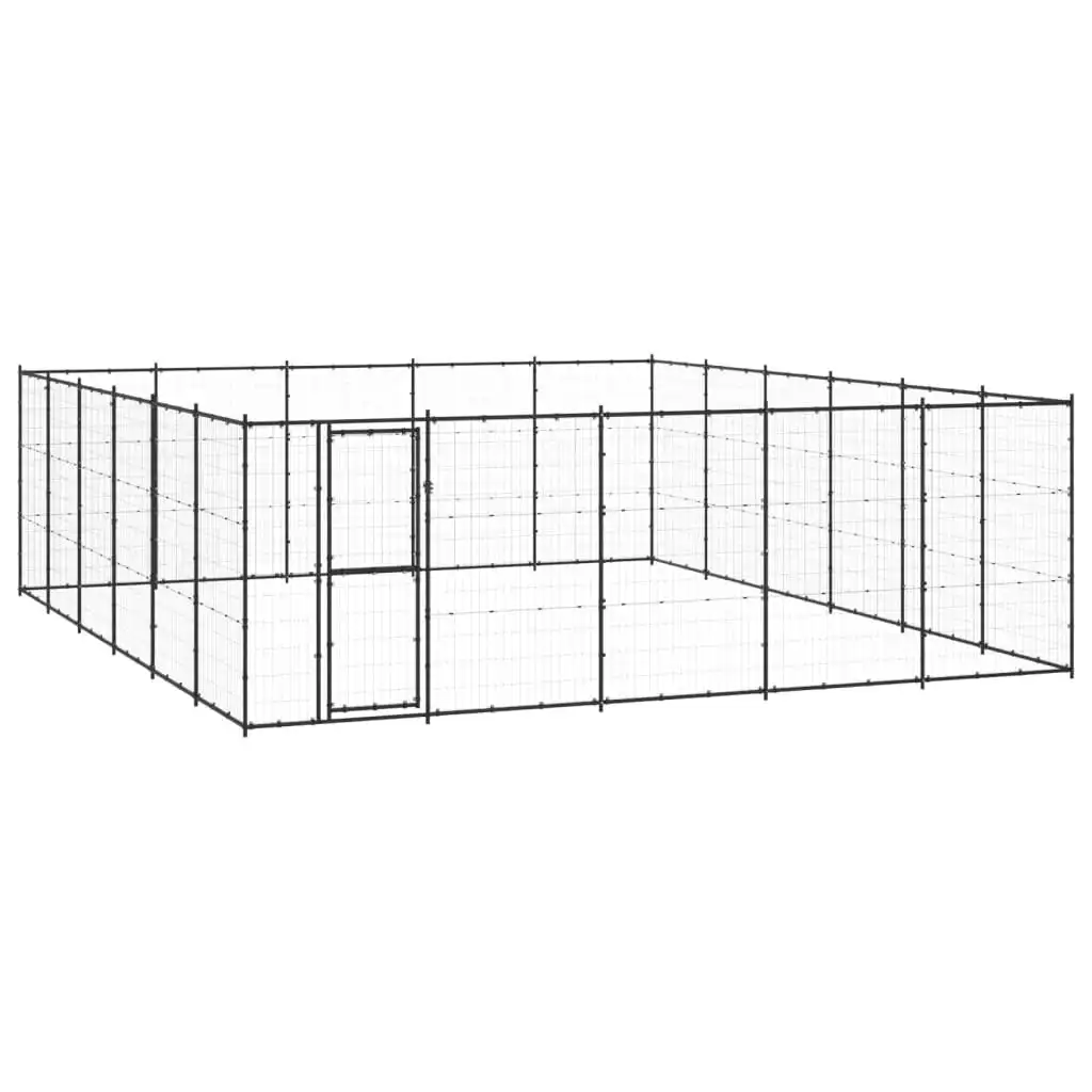 Outdoor Dog Kennel Steel 36.3 mÂ² 3082324