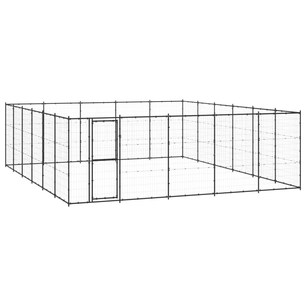 Outdoor Dog Kennel Steel 36.3 mÂ² 3082324