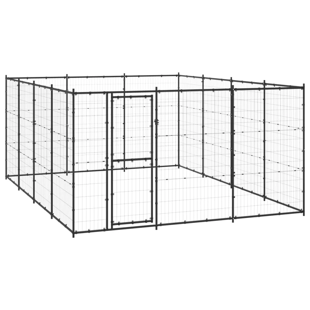 Outdoor Dog Kennel Steel 14.52 mÂ² 3082313