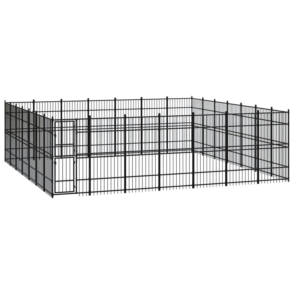 Outdoor Dog Kennel Steel 45.16 mÂ² 3098000