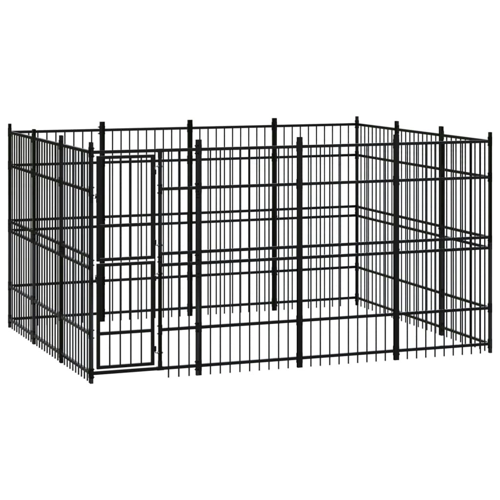 Outdoor Dog Kennel Steel 11.06 mÂ² 3097975