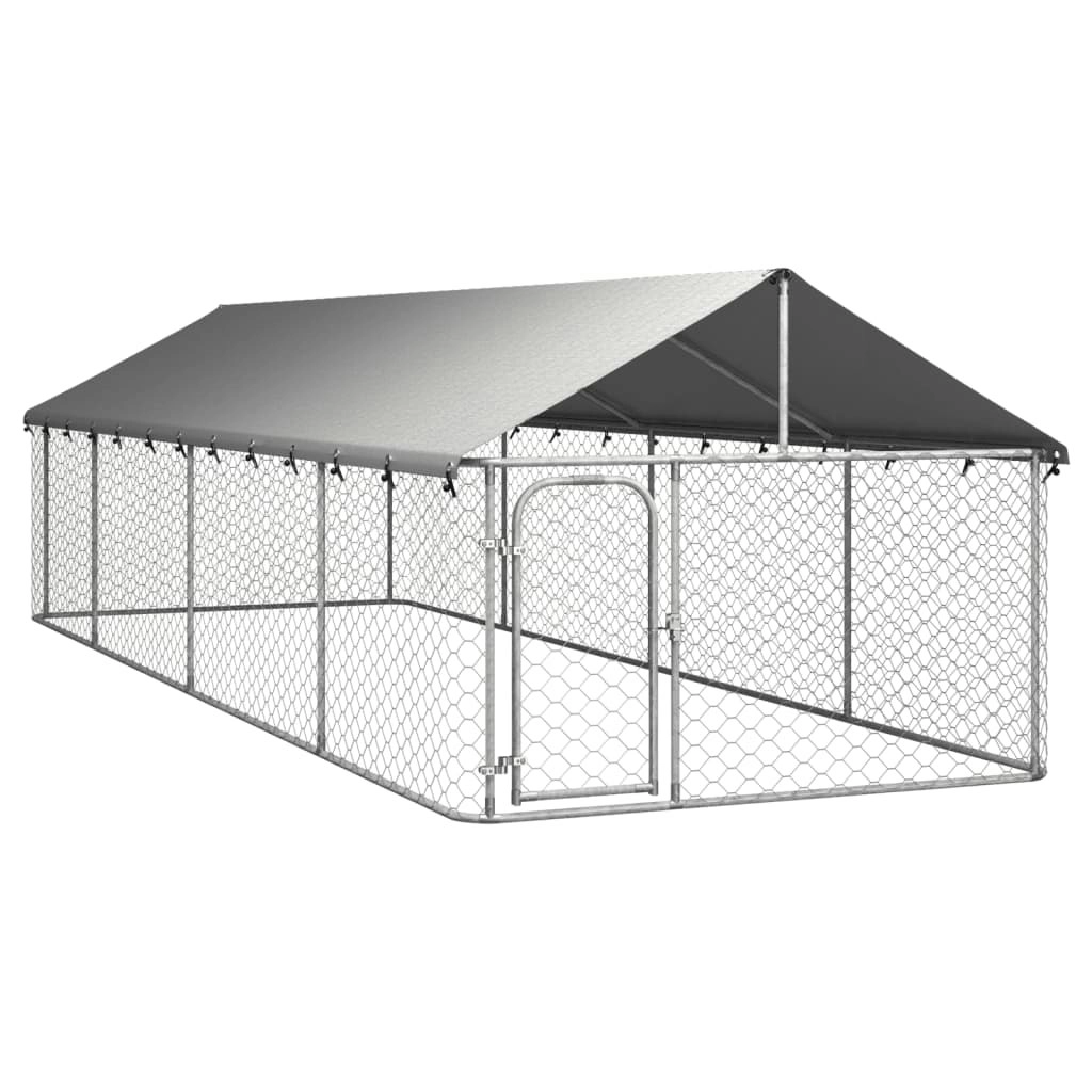 Outdoor Dog Kennel with Roof 600x200x150 cm 171500